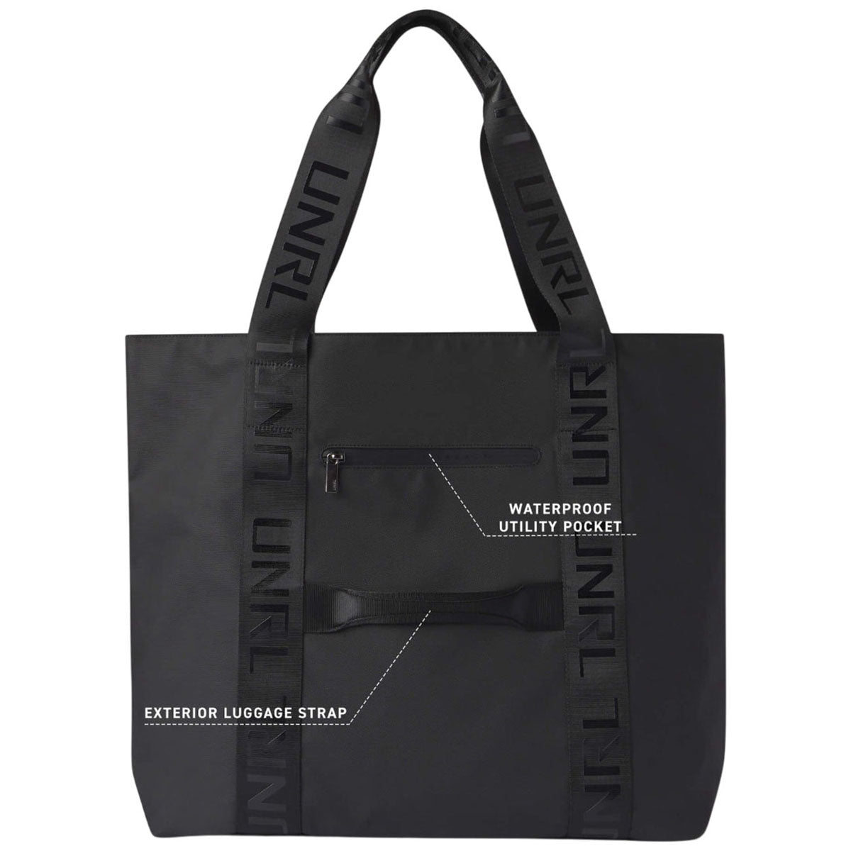 UNRL Black Commuter Tote Bag