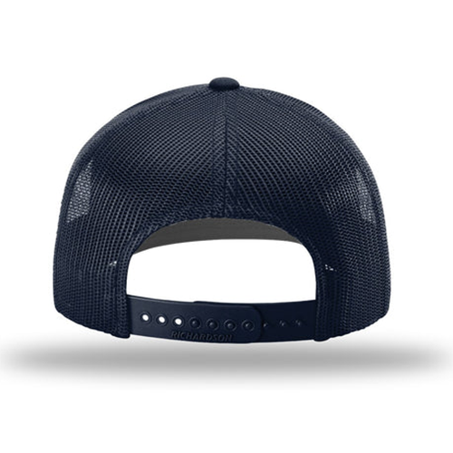Richardson Navy Mesh Back Solid Trucker Hat