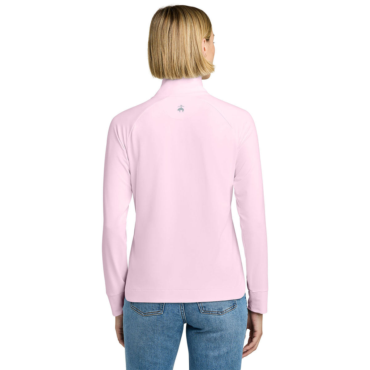 Brooks Brothers Women's Pearl Pink Luxe Performance 1/4-Zip