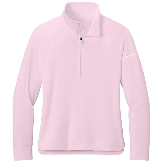 Brooks Brothers Women's Pearl Pink Luxe Performance 1/4-Zip