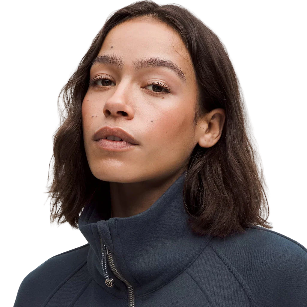 Lululemon Women's True Navy Scuba Oversized Funnel Neck Half Zip