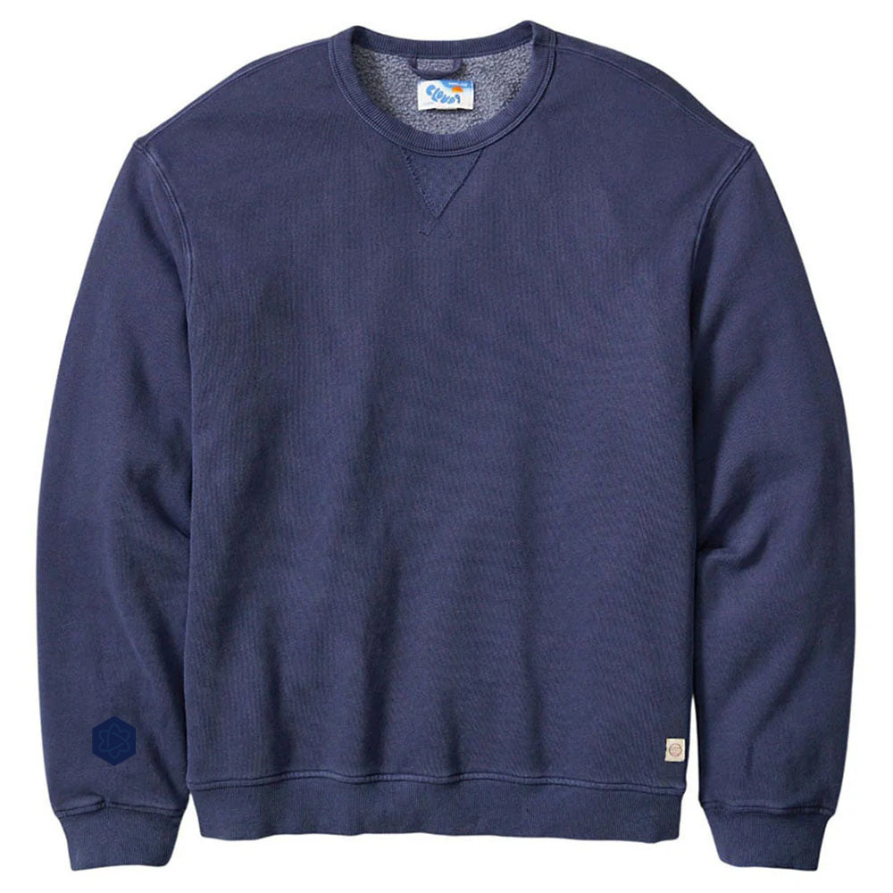 Marine Layer Men's Mood Indigo Cloud 9 Fleece Relaxed Crewneck