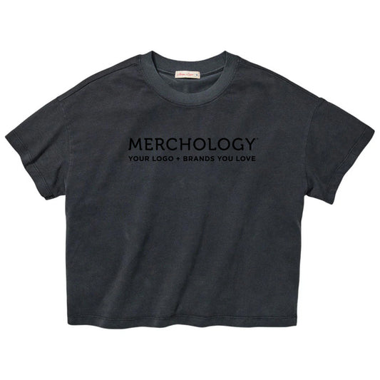 Marine Layer Women's Black Luxe Sueded Tee