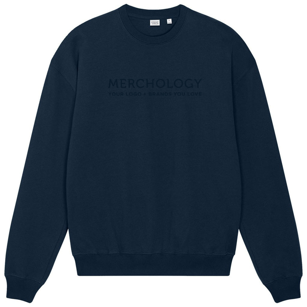 Stanley/Stella Unisex French Navy Ledger Dry Crewneck Sweatshirt